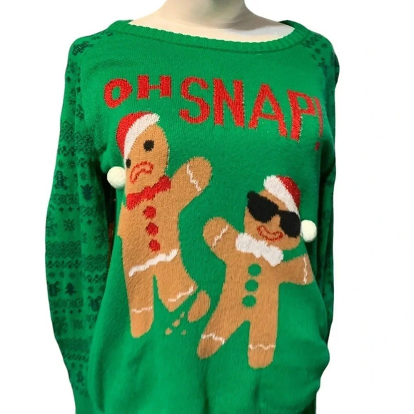 Holiday Sweater Oh Snap women's size XS - Picture 2 of 5